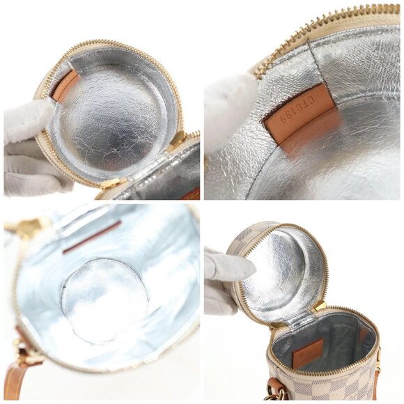 LOUIS VUITTON Damier Azur Bottle Holder Porte Boutille Bag GI0373 Auth 128175V - Picture 16 of 16